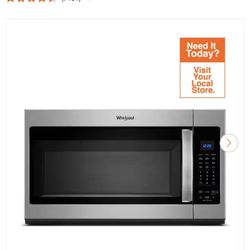Whirlpool Stainless Steel Over The Range Microwave 