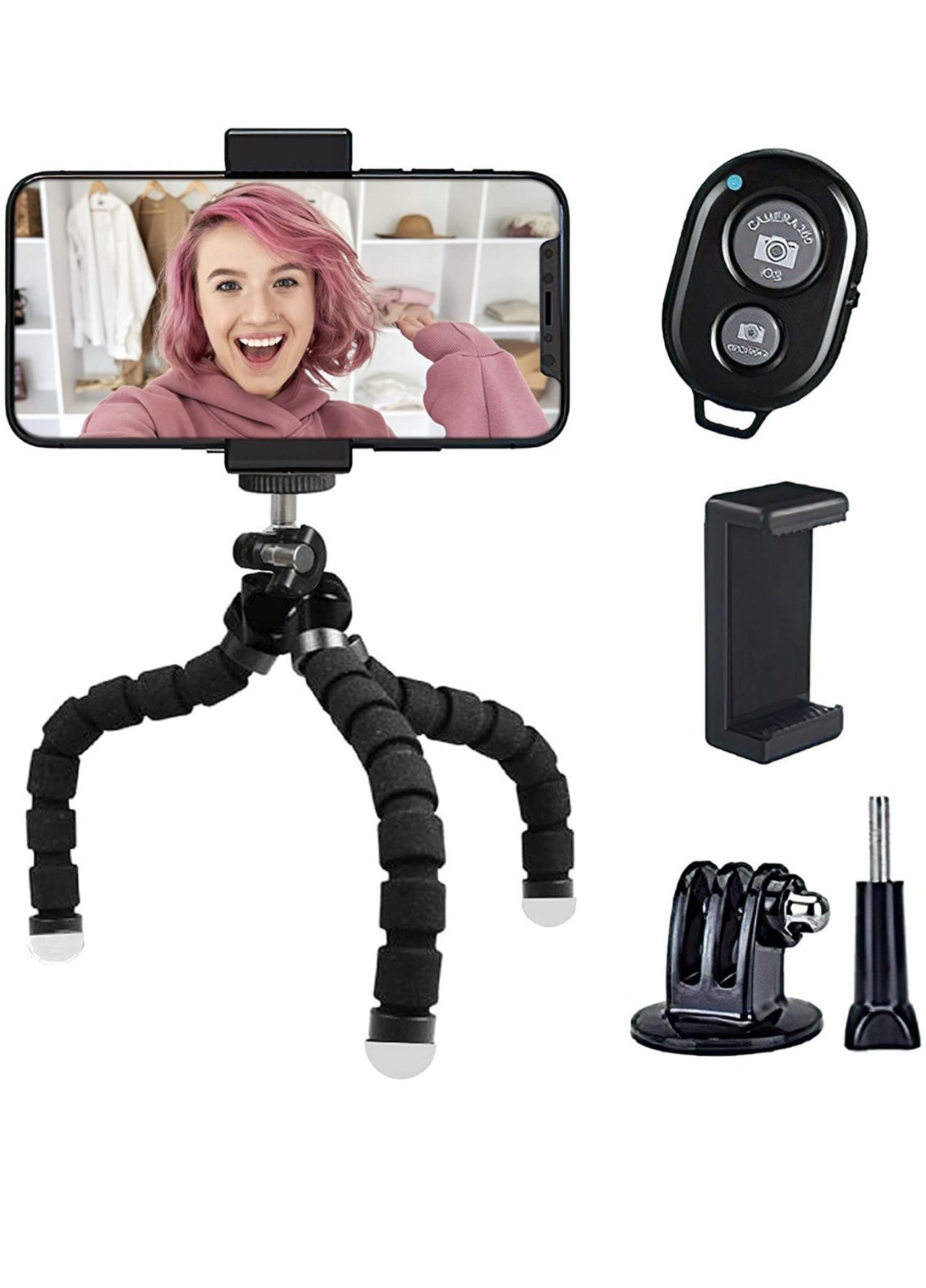 Phone/Camera Tripod Stand With Remote