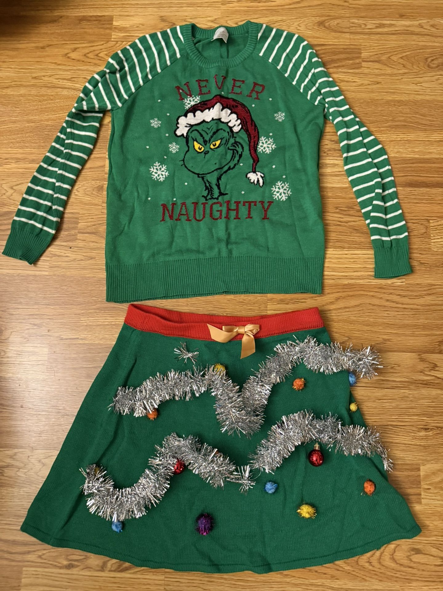 Christmas Sweater and Skirt Adult BOTH FOR