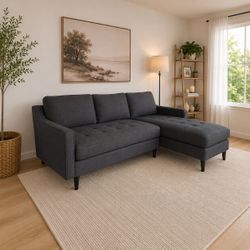 FREE DELIVERY | Navy Blue L-Shape Couch – Priced to Sell