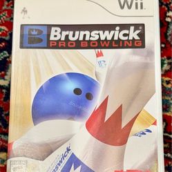 WII BRUNSWICK PRO BOWLING VIDEO GAME