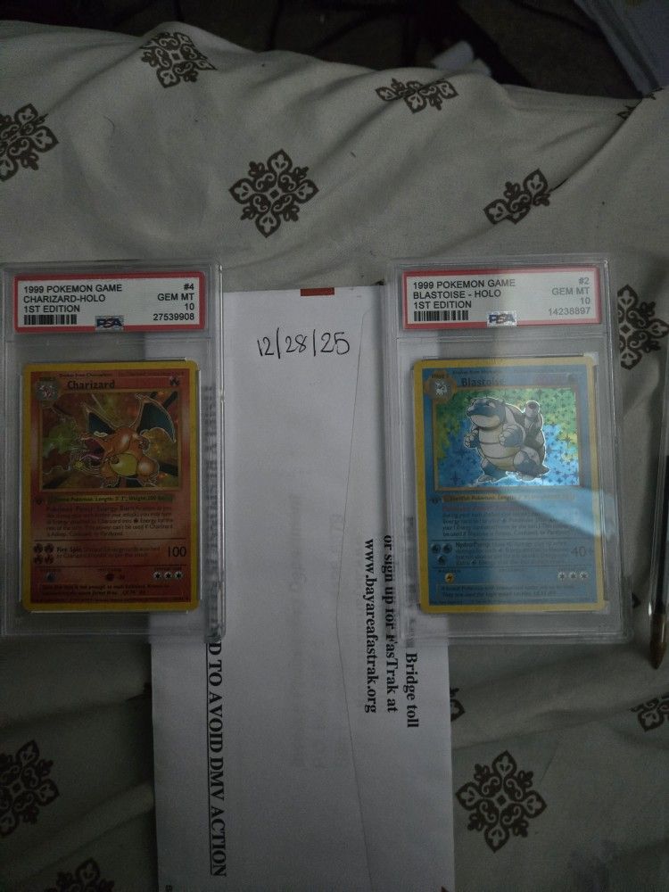 1st Edition Charizard & 1st Edition Blastoise