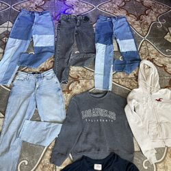 Hollister Jeans, Hoody, Blouse, Pacsun Jeans, Los Angeles Sweater 