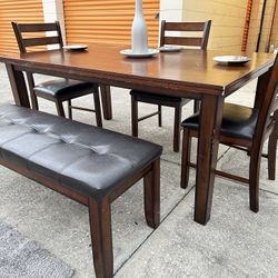 Dining Room Furniture Set $199 Or Best Offer 🎁🚚🍀  Kitchen And Dining Room, House, Furniture, Brown, Modern, Chairs, Table, Good Furniture, 