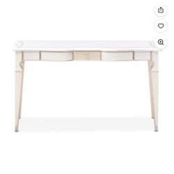 La Marisia Creamy Pearl 1 Drawer Vanity Desk