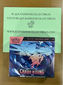 Pokemon Chaos Rising ETB Factory Sealed Brand New