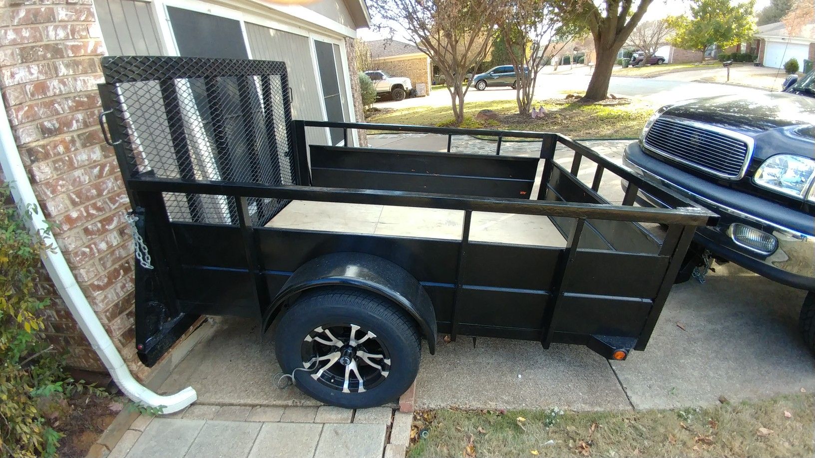 Heavy duty trailer solid steel floor plus wood