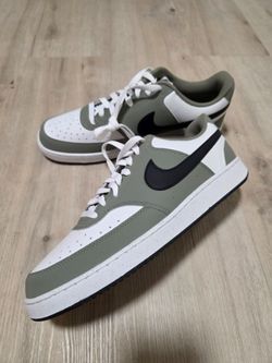 Nike Court Vision Low Men's Size 11.5/12 Summit White/Silver Sage/Black
