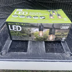 Electric 48' LED Filament String Light Set. 