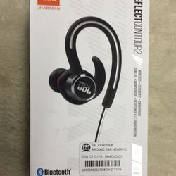 JBL Reflect Contour 2.0 Wireless Around-the-Ear Headphones - Black (JBLREFCONTOUR2BLK)