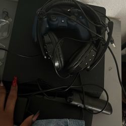 PS4,  Controller, And Headset 
