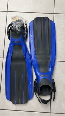 Tusa open heel diving snorkeling fins - men size XL