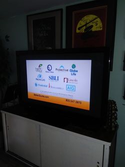 46' Panasonic flat TV with control