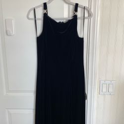 Black Velvet Maxi Dress (size 10)