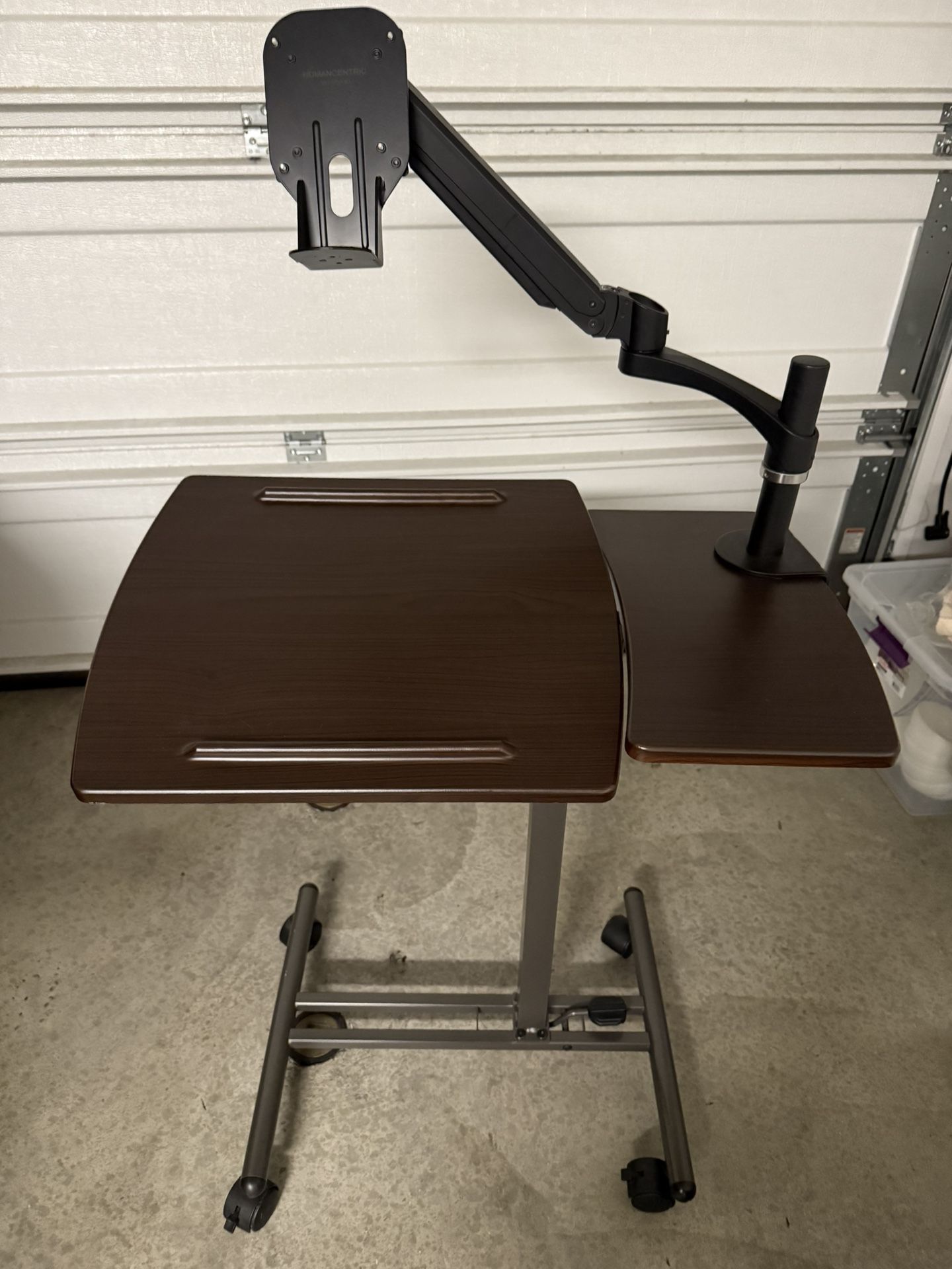 Standing Task Desk With Monitor Stand