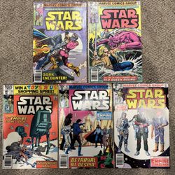 (5) 1979-80 Marvel Star Wars Comics