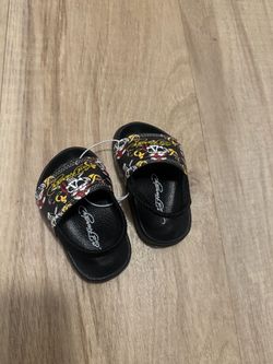 Ed hardy baby sandals size 4