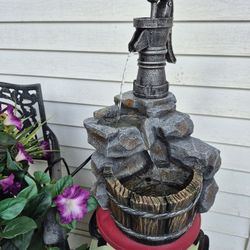 Water Fountain, Solid Resin, Barely Used, Works Great!