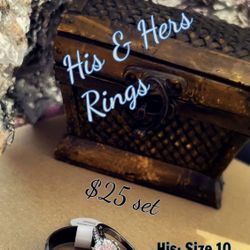 His & Hers Ring Set $25 For Both! 