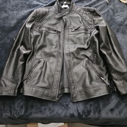 Leather Jacket, Large. Brand: Decimal