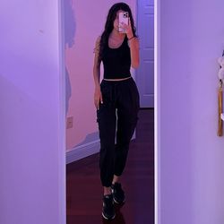 Black Cargo Pants🖤