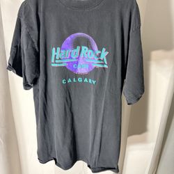 Hard Rock Cafe Vintage T Shirt Calgary 1980s Vintage