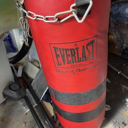 Boxing Bag With Hanging Stand That Holds Bag 