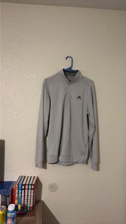 Adidas light Grey windbreaker Medium