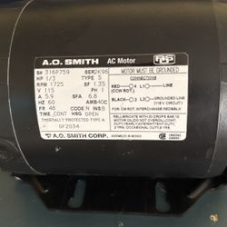A.O.Smith AC Motor 1/3 hp