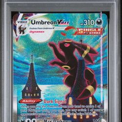 2021 POKEMON SWORD & SHIELD EVOLVING SKIES SECRET FULL ART/UMBREON VMAX PSA 10