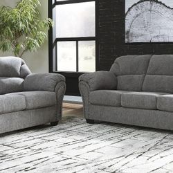 Allmaxx Pewter Living Room Set

