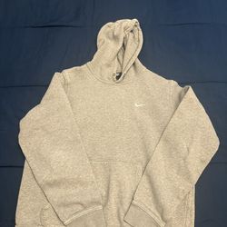 Nike Gray Fleece Hoodie Kids Size Large