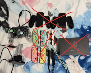 Nintendo Switch Controllers and Accessories Lot