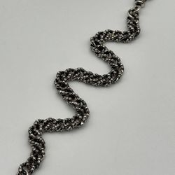 Brand New Chrome Hearts Extra Fancy Mini Link Gothic .925 sterling silver Bracelet