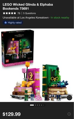 EW LEGO Wicked Glinda & Elphaba Bookends