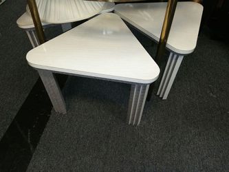 Formica end tables stackable