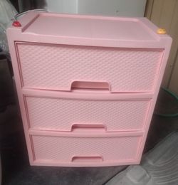 Pink pastel Pearl blush 3 drawer dresser
