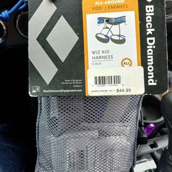 BLACK DIAMOND Kids/Infants 22"27"WIZ KID CLIMBING HARNESS NEW BLUE