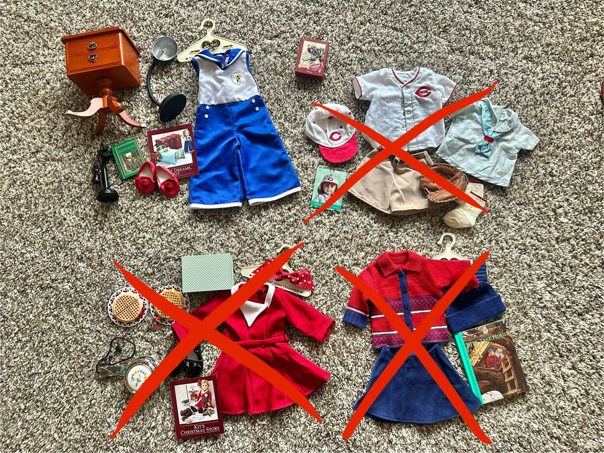 American girl kit retired outfits and accessories (pricing in description)