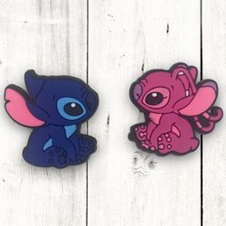 Stitch And Angel Croc Charms
