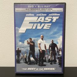 Fast Five Blu-Ray Extended Edition Movie Paul Walker Furious (No DVD) 2011