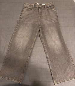 Cotton On Super Baggy Jeans Y2K Washed Black Size 36