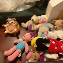 Many Stuffed Animals, All Sizes And styles, Different Colors And More