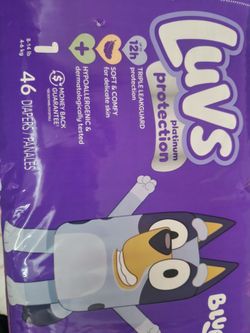 Luvs Platinum Protection Size 1 Diapers 46 Count