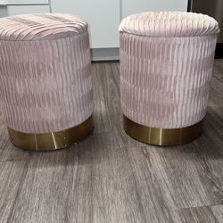 Pink Ottomans 