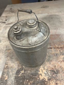 Antique 5 Gallon Gas Can