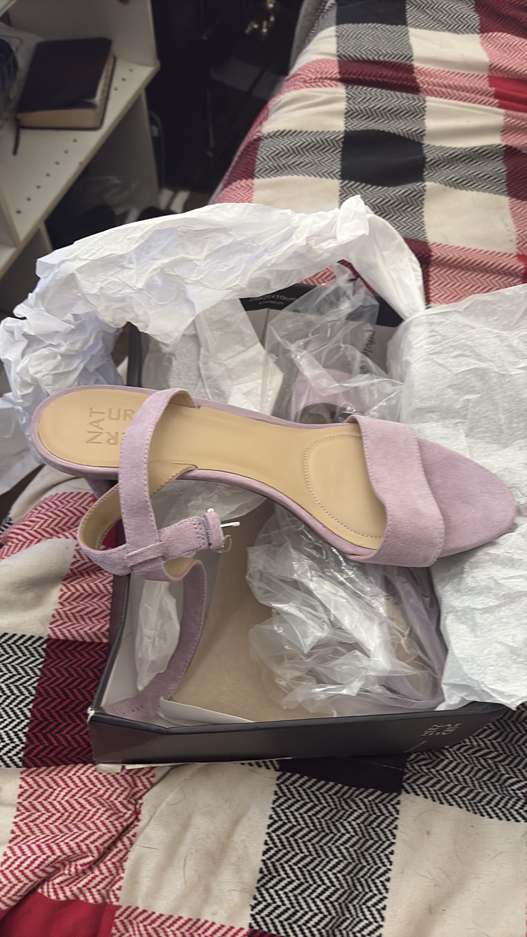 Lavender shoes, brand new never worn