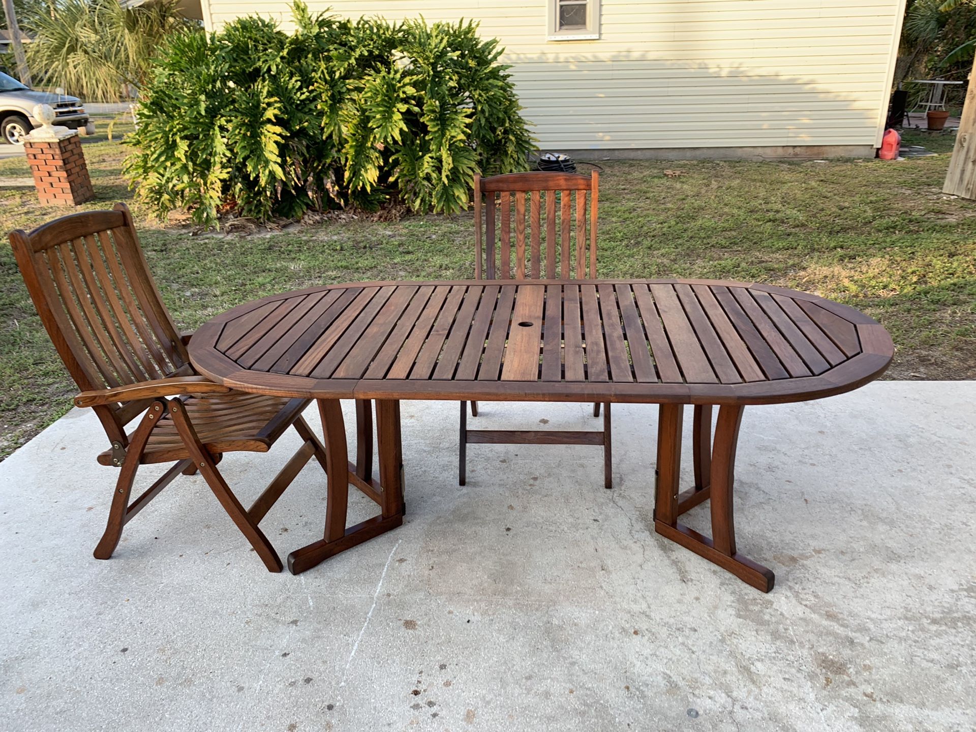 Herlag Teak Patio Table Set for Sale in West Palm Beach, FL OfferUp