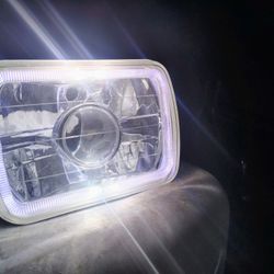 7x6 Purple Halo Aftermarket Headlight S