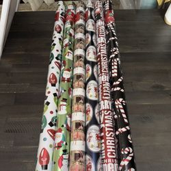 6 Large Rolls Wrapping Paper
